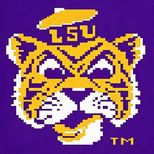 LSU Chunky Knit Pattern Design
