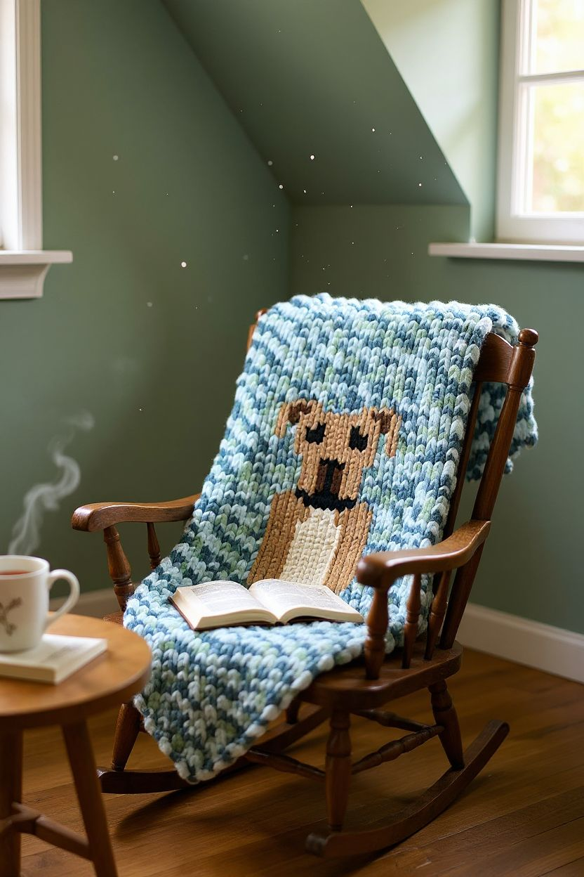 Fur-Ever Warm Dog Blanket Pattern | Hand/Finger Knitting Pattern | Pet Lover Gift | Cozy Dog Design | DIY Blanket PDF by Wicked Warmth