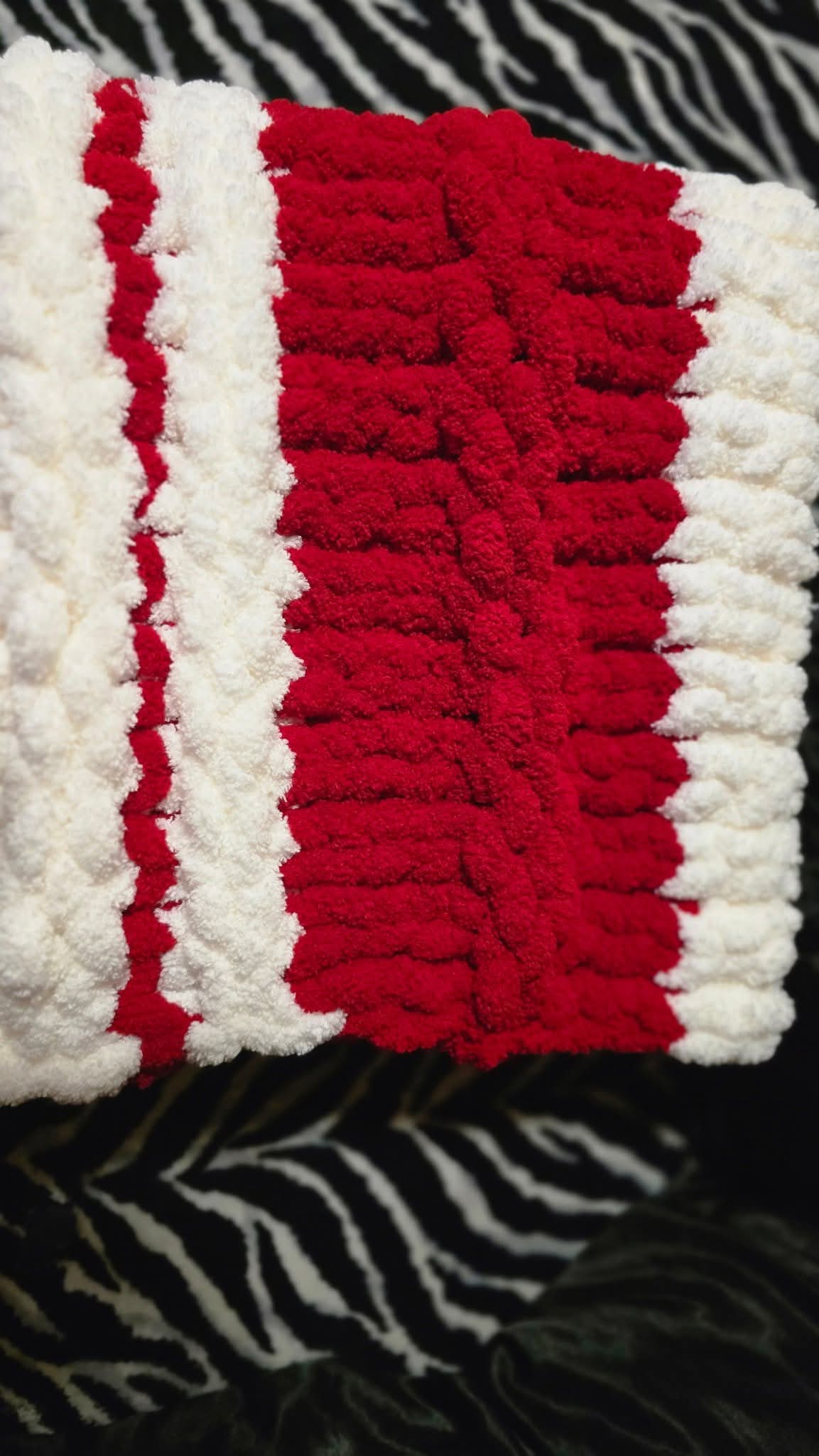 Candy Cane Cuddles Baby Blanket