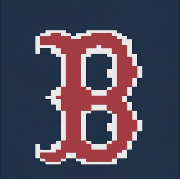 ⚾ Boston Red Sox Inspired B Chunky Knit Blanket | Digital PDF Step-by-Step Pattern ⚾