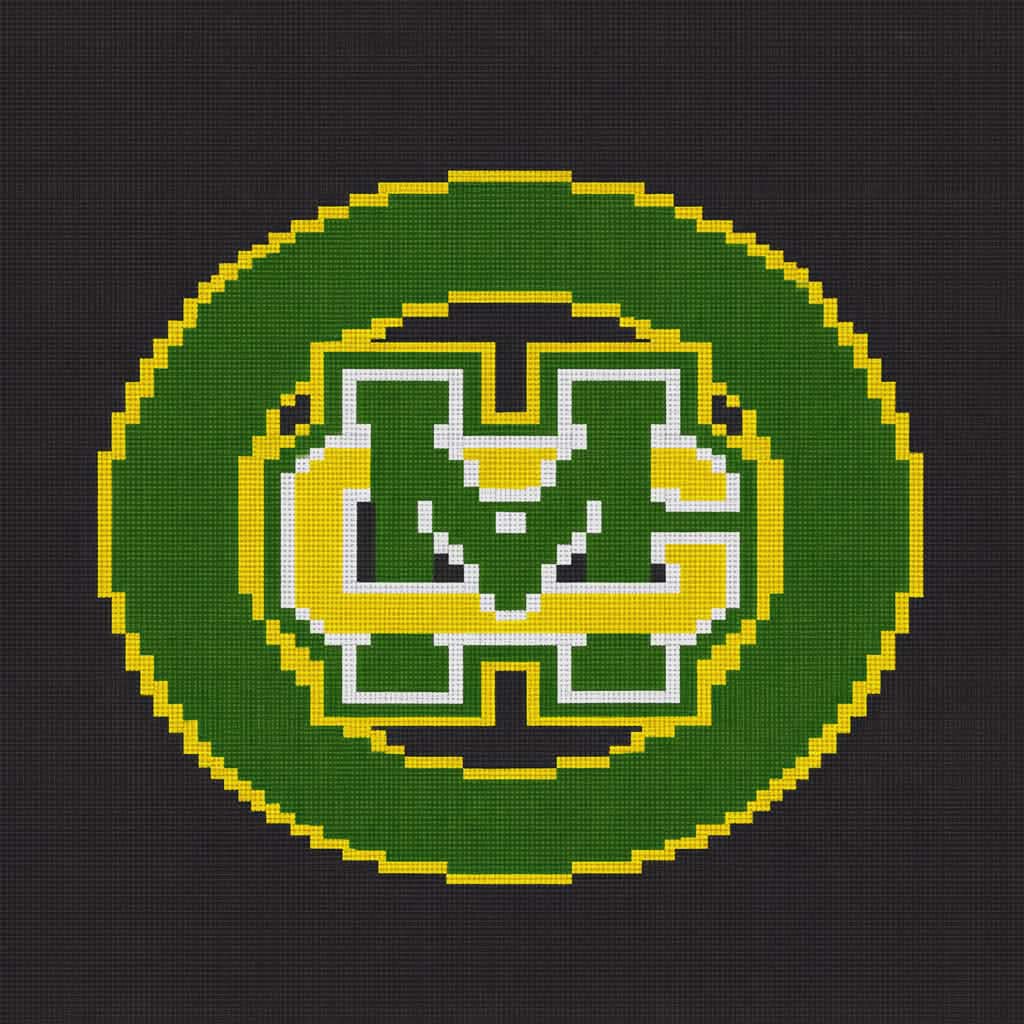 💚💛M/G Logo - Chunky Knit Blanket | Digital PDF Step-by-Step Pattern💛💚