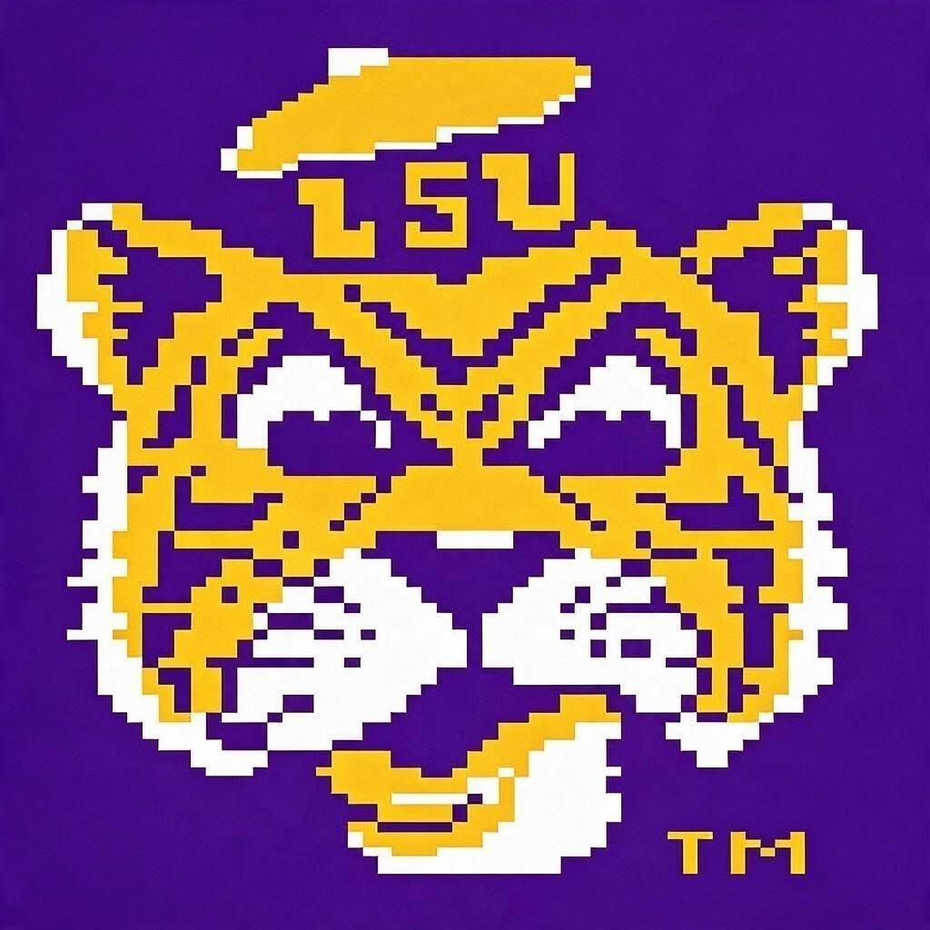 LSU Chunky Knit Pattern Design