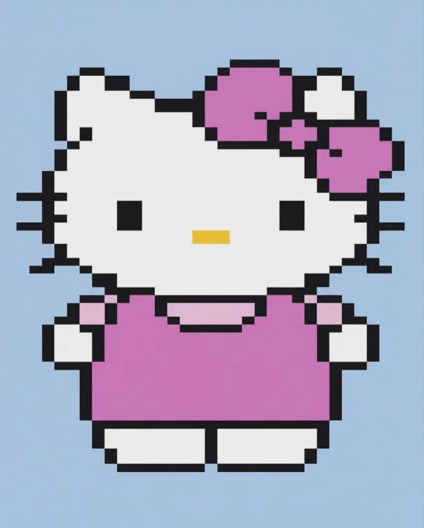🎀🐾 Hello Kitty Inspired - Chunky Knit Blanket | Digital PDF Step-by-Step Pattern🐾🎀