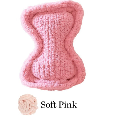 Soft Pink Bone Haven Pet Bed
