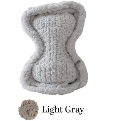 Light Gray Bone Haven Pet Bed