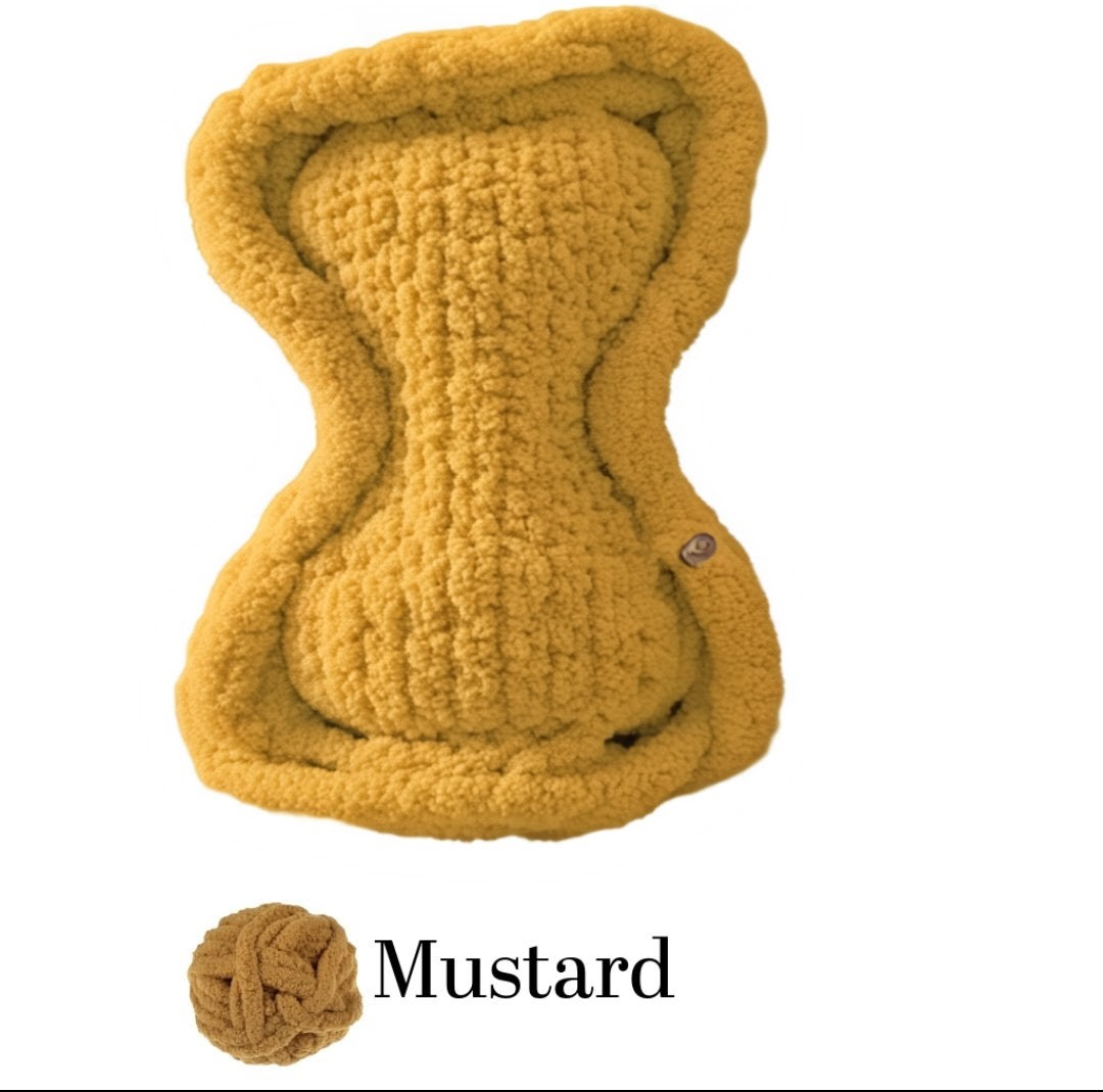 Mustard Bone Haven Pet Bed