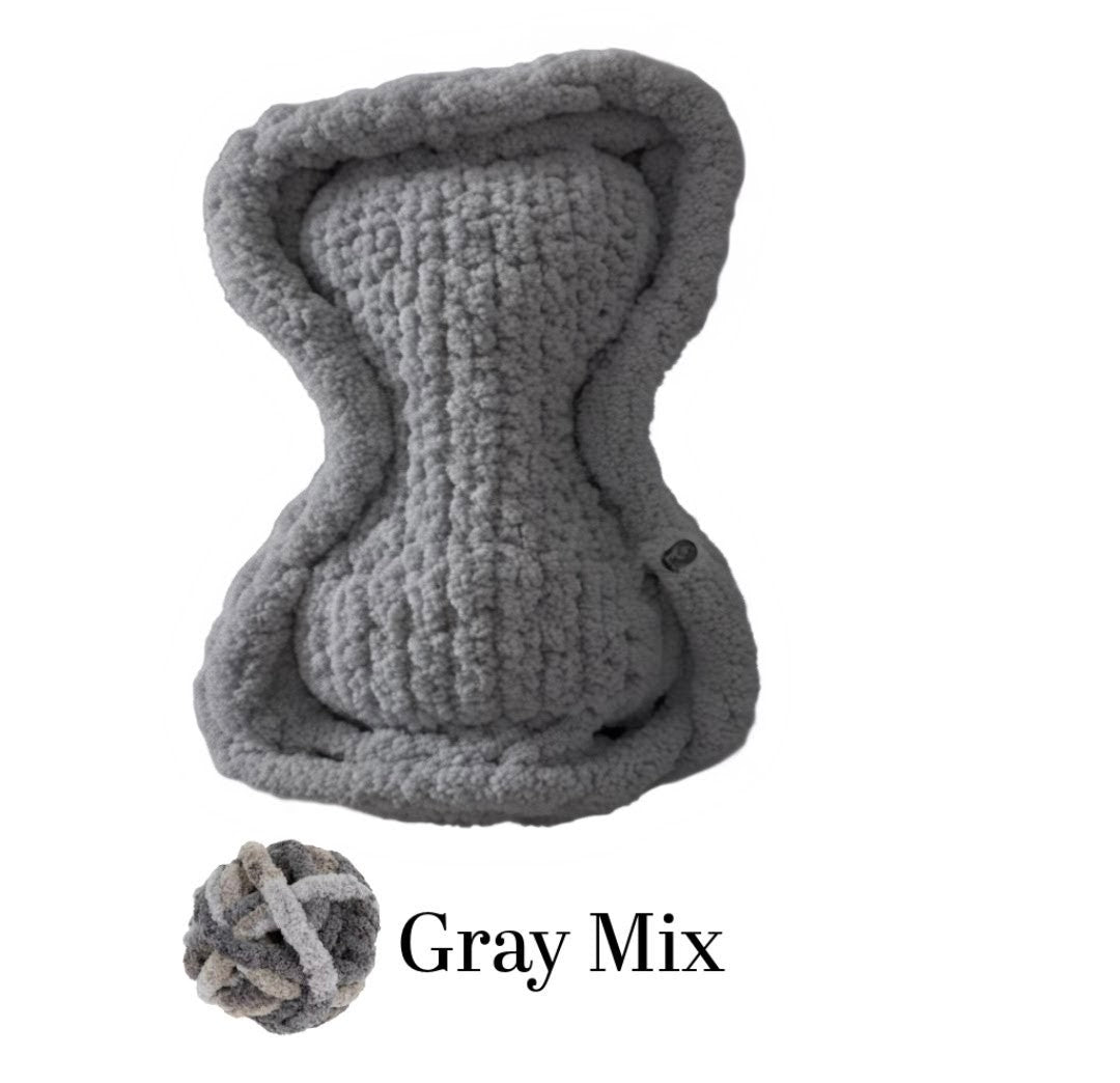 Gray Mix Bone Haven Pet Bed