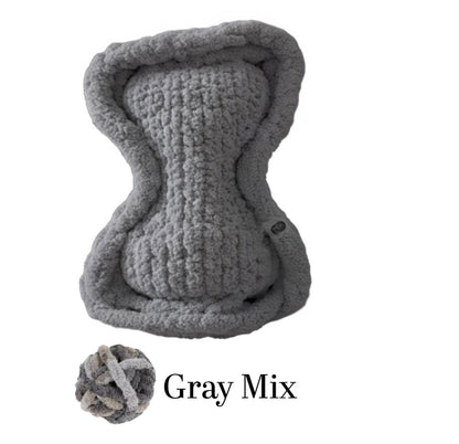 Gray Mix Bone Haven Pet Bed
