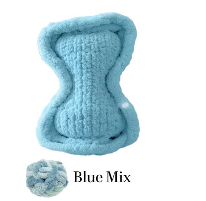 Blue Mix Bone Haven Pet Bed