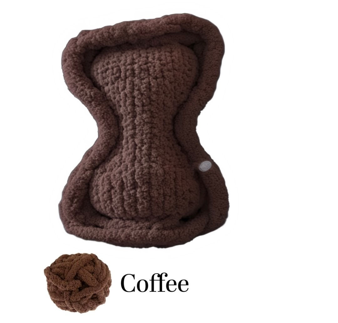 Coffee Bone Haven Pet Bed 