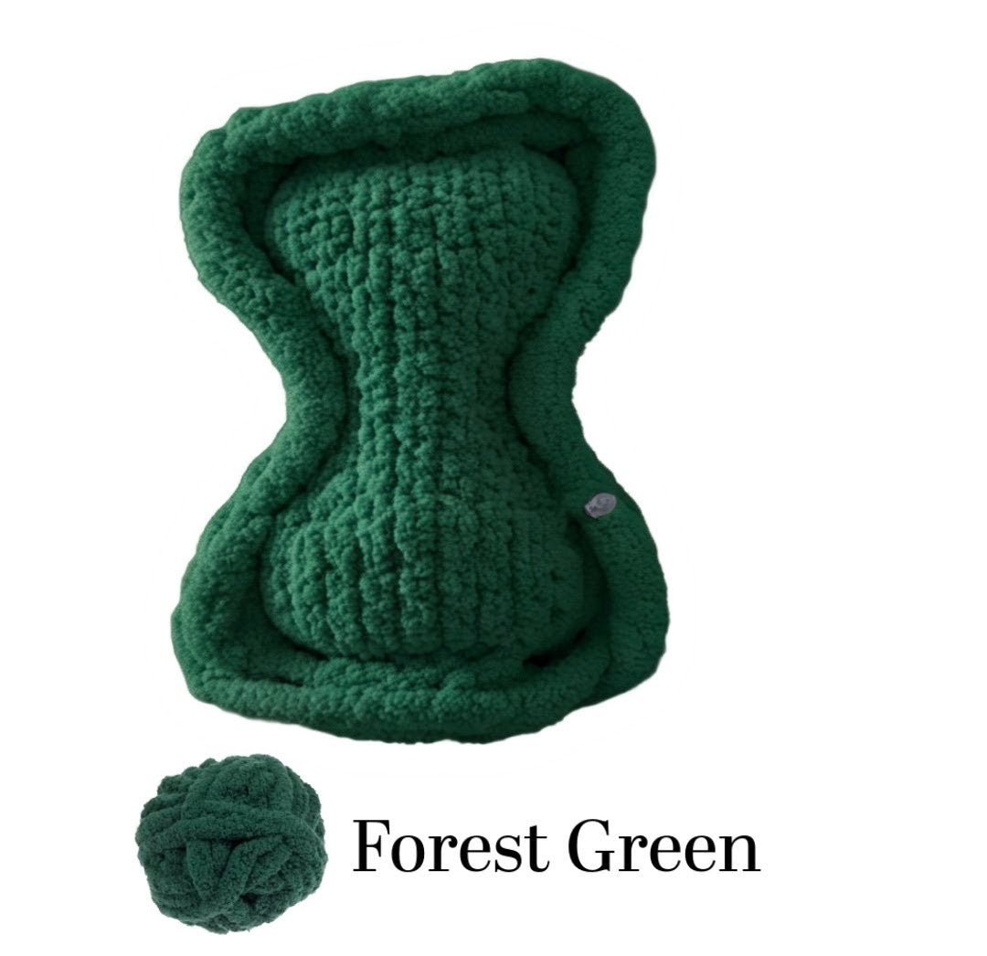 Forest Green Bone Haven Pet Bed
