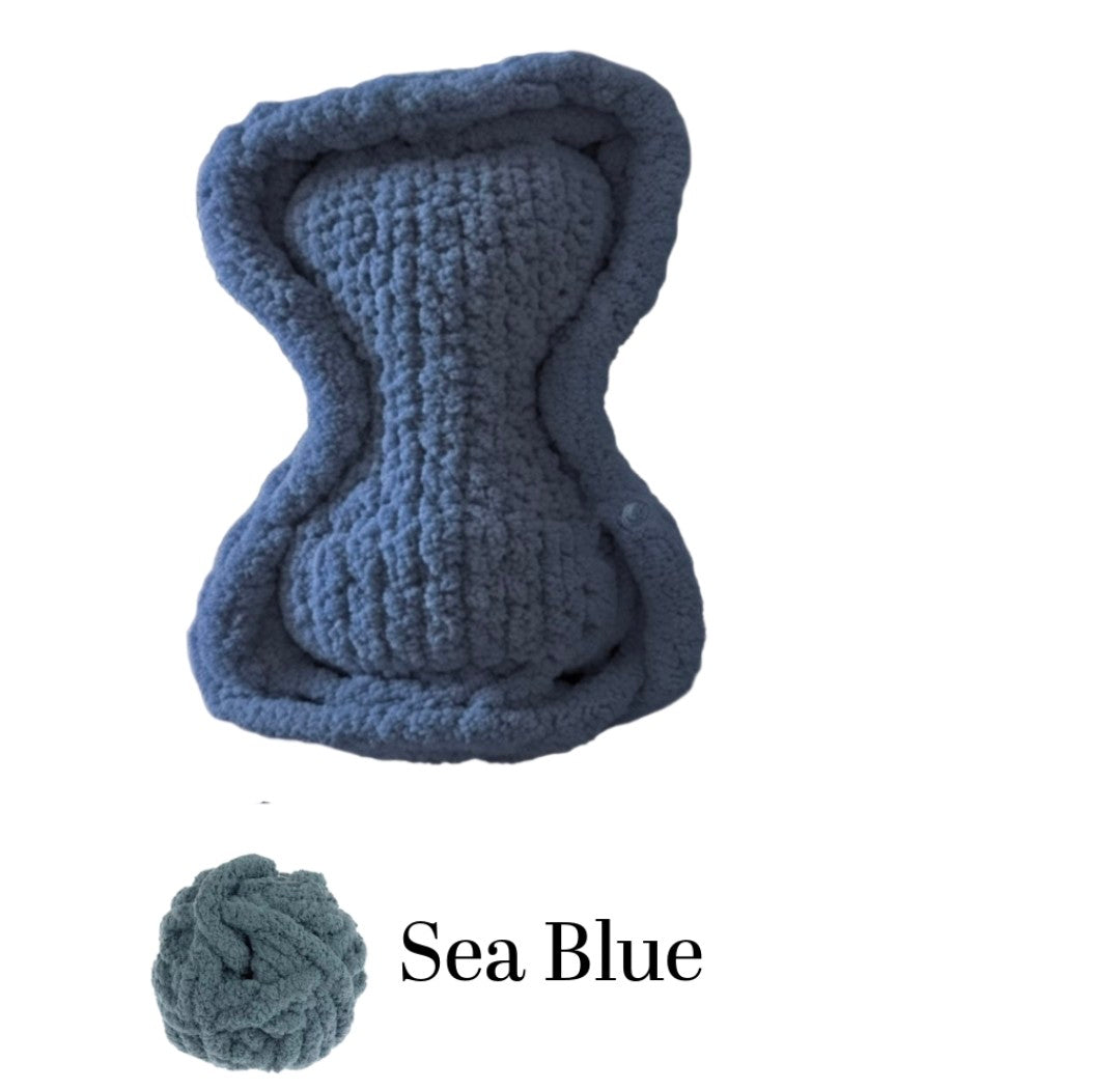 Sea Blue Bone Haven Pet Bed