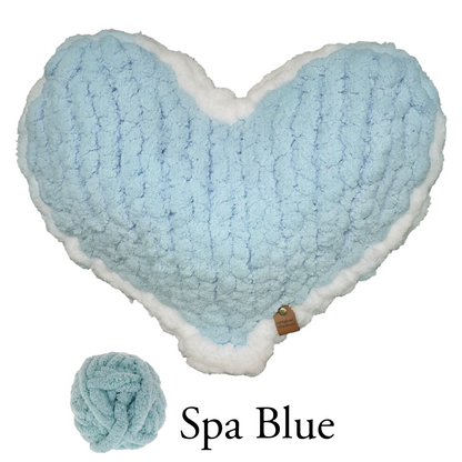 Spa Blue Enchanted Heart Pillow 