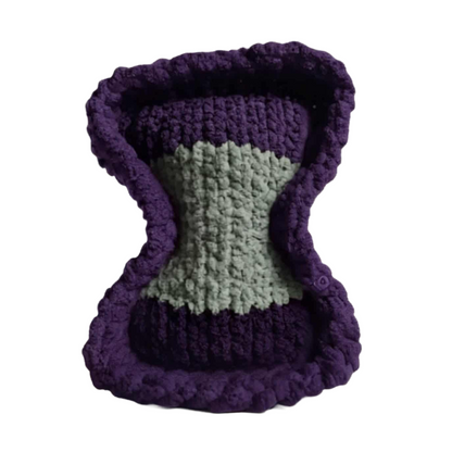 French Lilac-Sage Striped Bone Haven Pet Bed