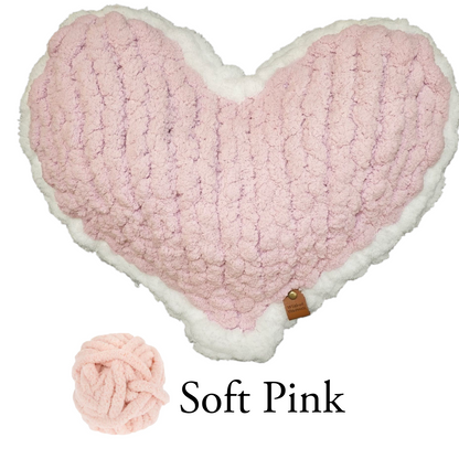Soft Pink Enchanted Heart Pillow 