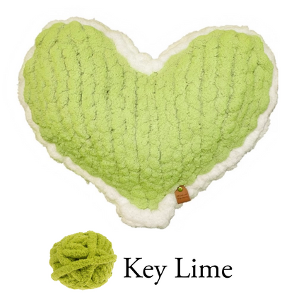 Key Lime Enchanted Heart Pillow 
