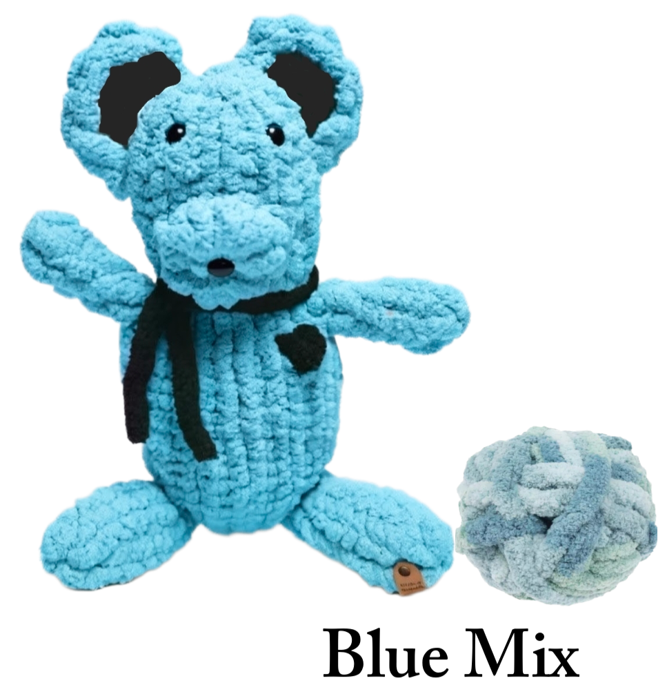 Blue Mix Wickie Bear