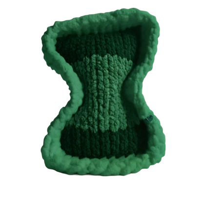 Forest Green-Olive Striped Bone Haven Pet Bed