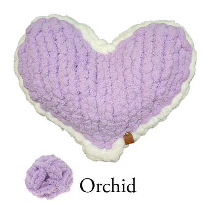 Orchid Enchanted Heart Pillow 