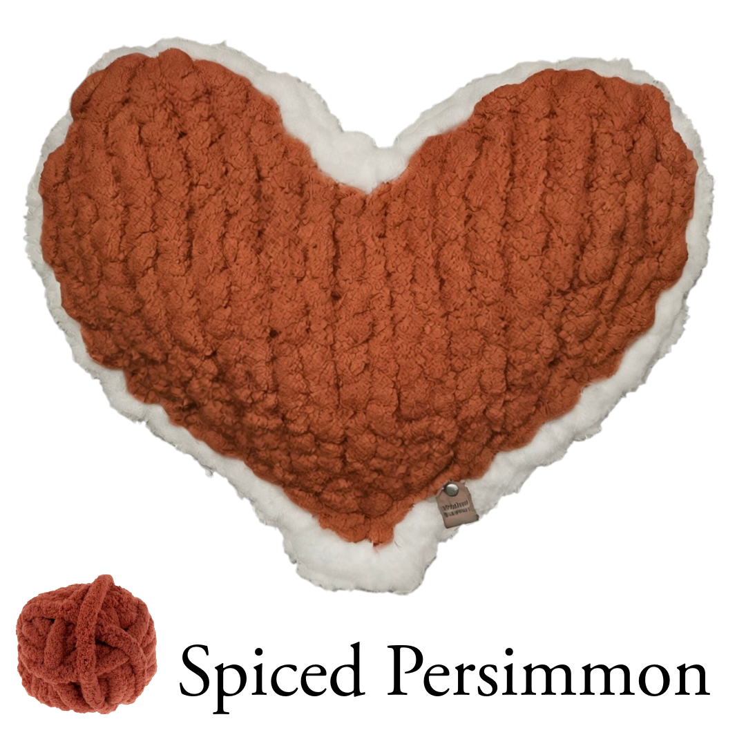 Spiced Persimmon Enchanted Heart Pillow 