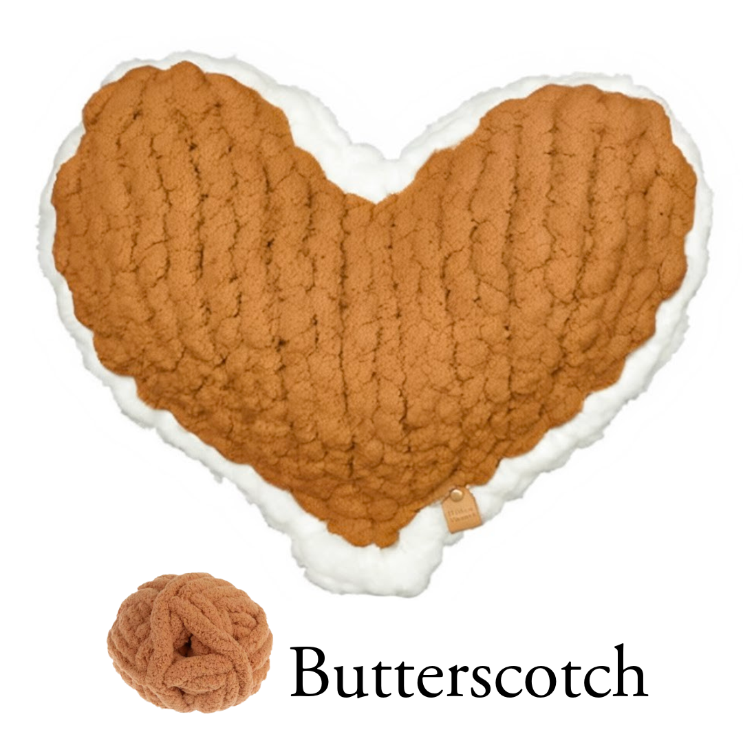 Butterscotch Enchanted Heart Pillow 