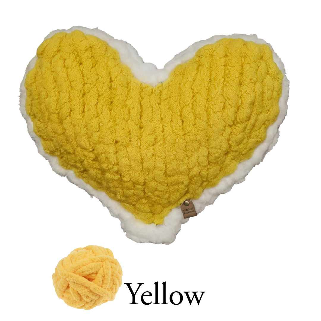 Yellow Enchanted Heart Pillow 