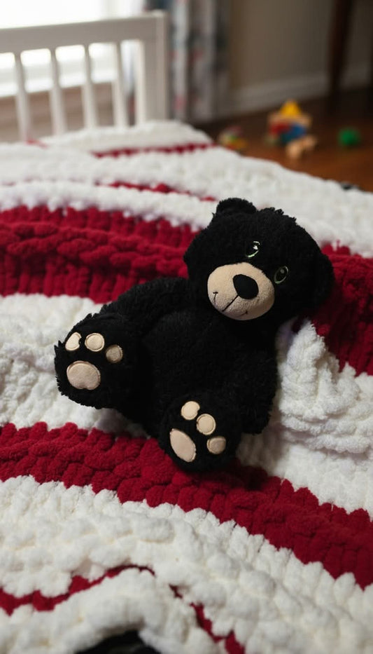 Candy Cane Cuddles Baby Blanket