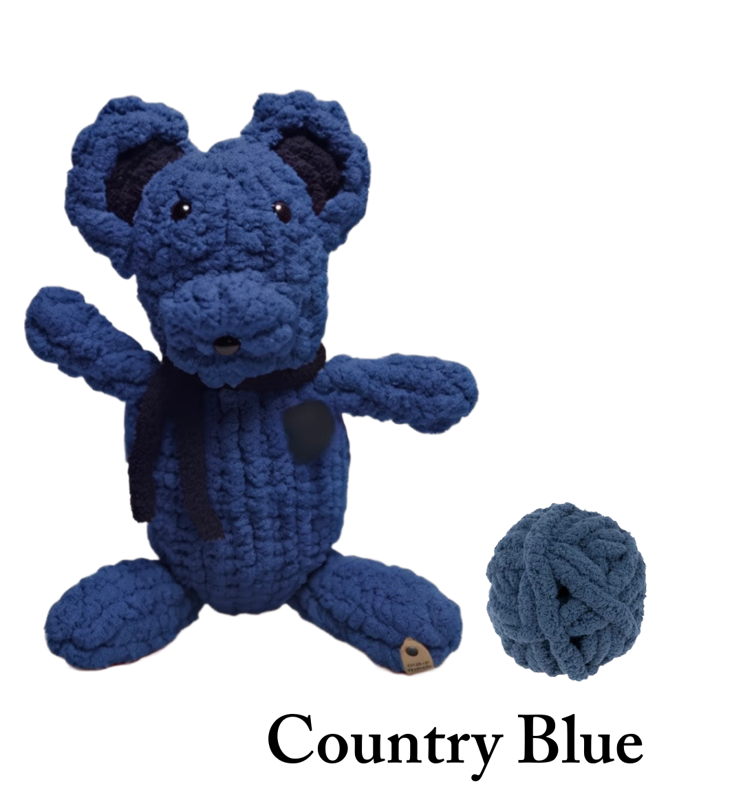 Country Blue Wickie Bear