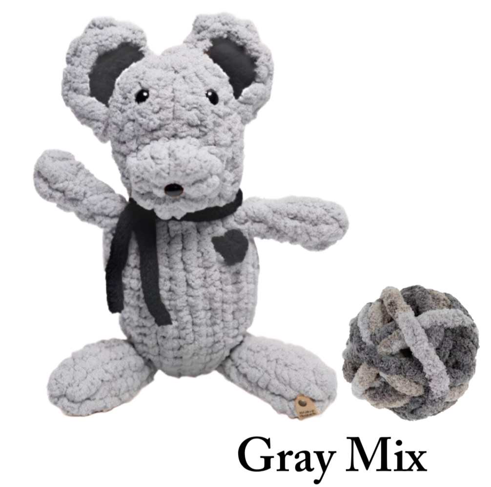 Gray Mix Wickie Bear 