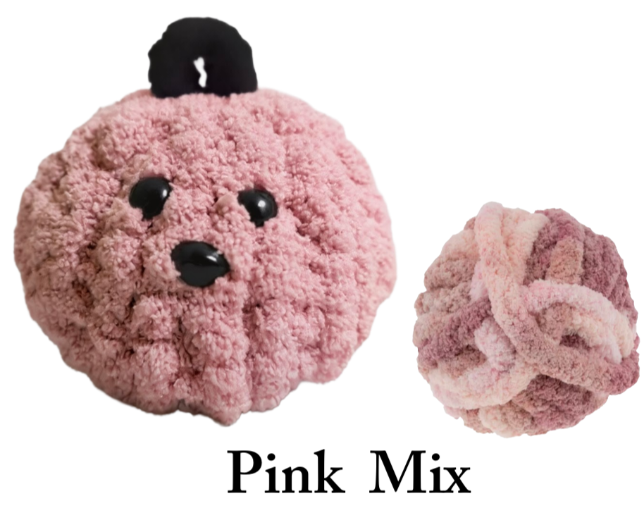 Pink Mix Hexi Puff