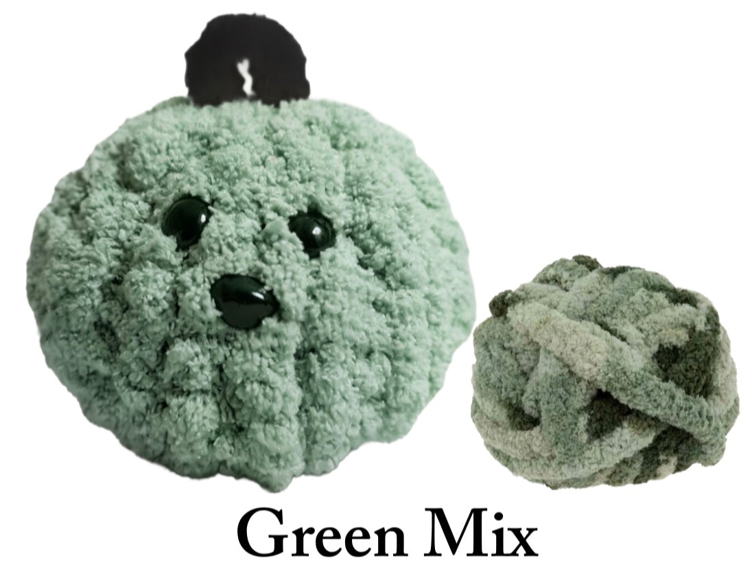 Green Mix Hexi Puff