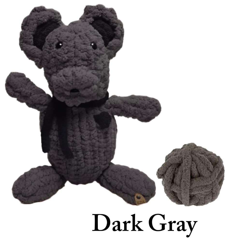 Dark Gray Wickie Bear