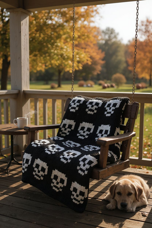 Midnight Skull Blanket