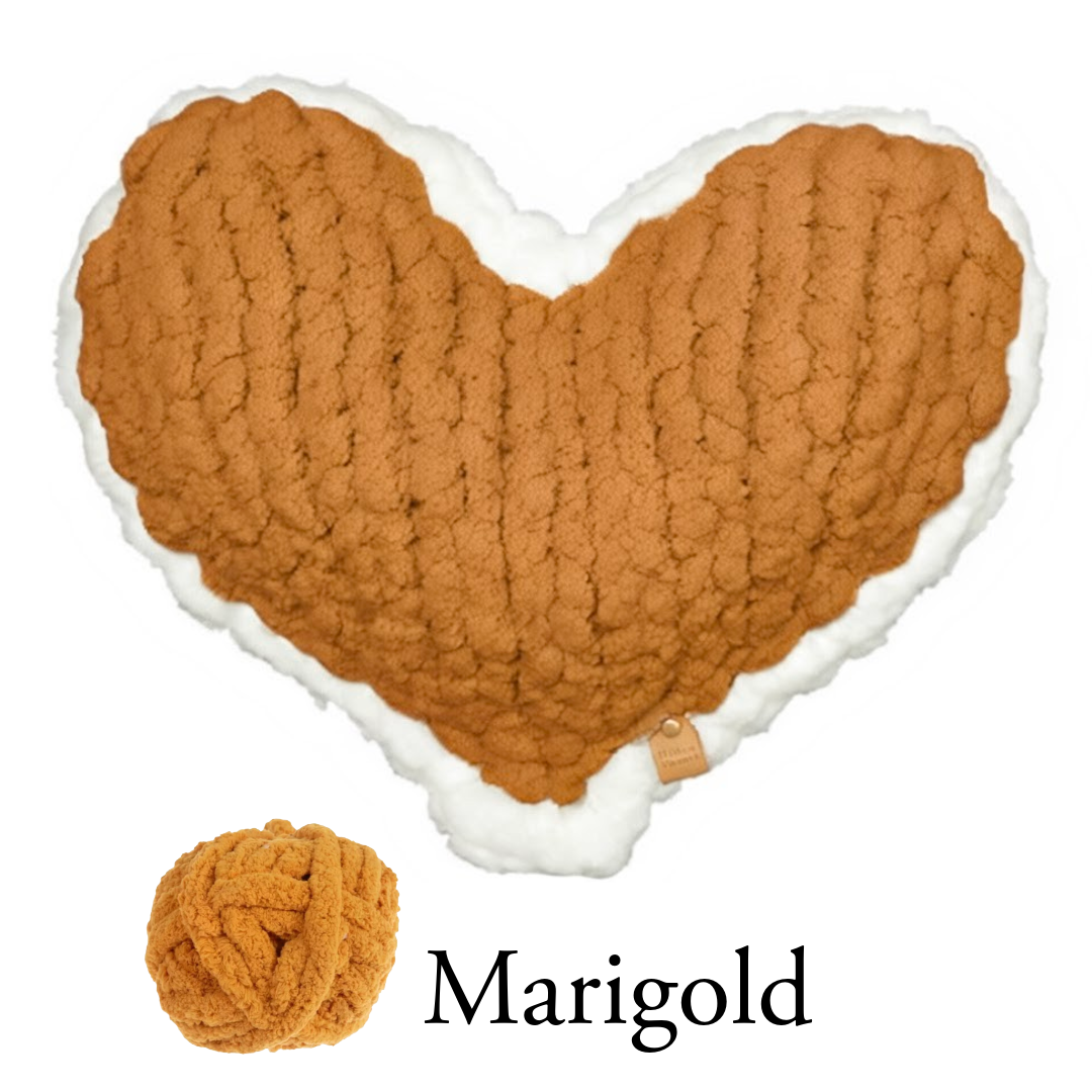 Marigold Enchanted Heart Pillow 