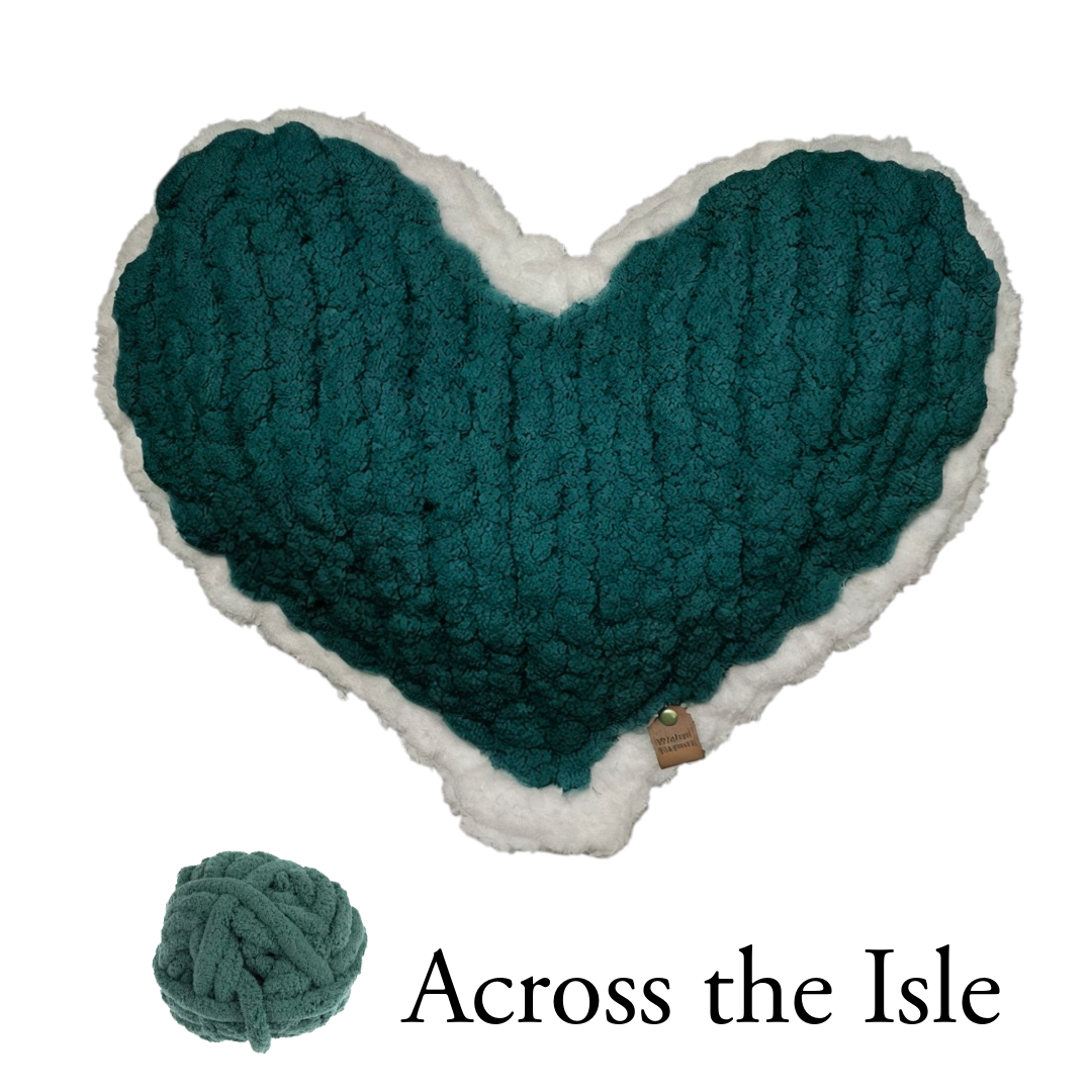 Across the Isle Enchanted Heart Pillow 